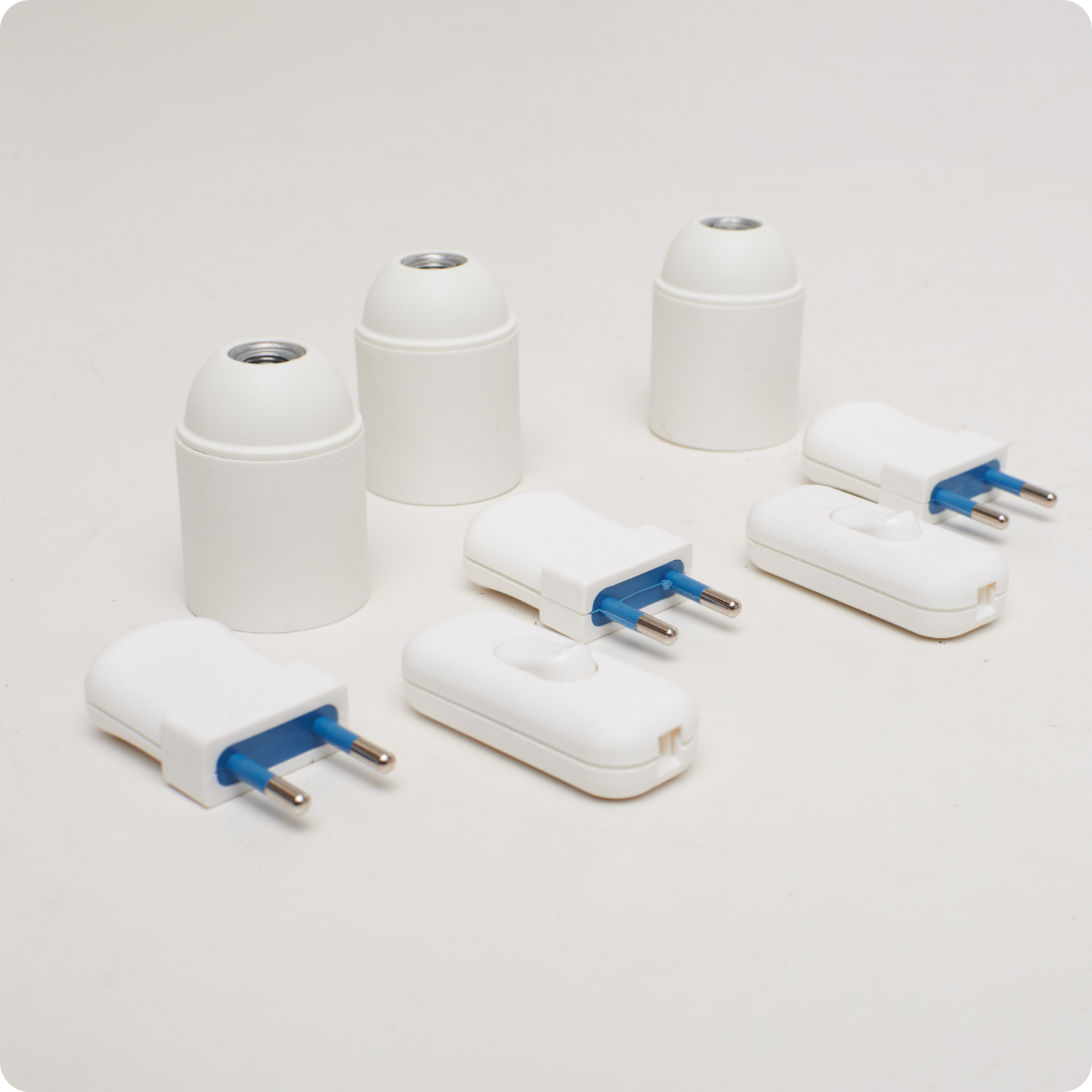 Pack: Soquete, Enchufe e Interruptor