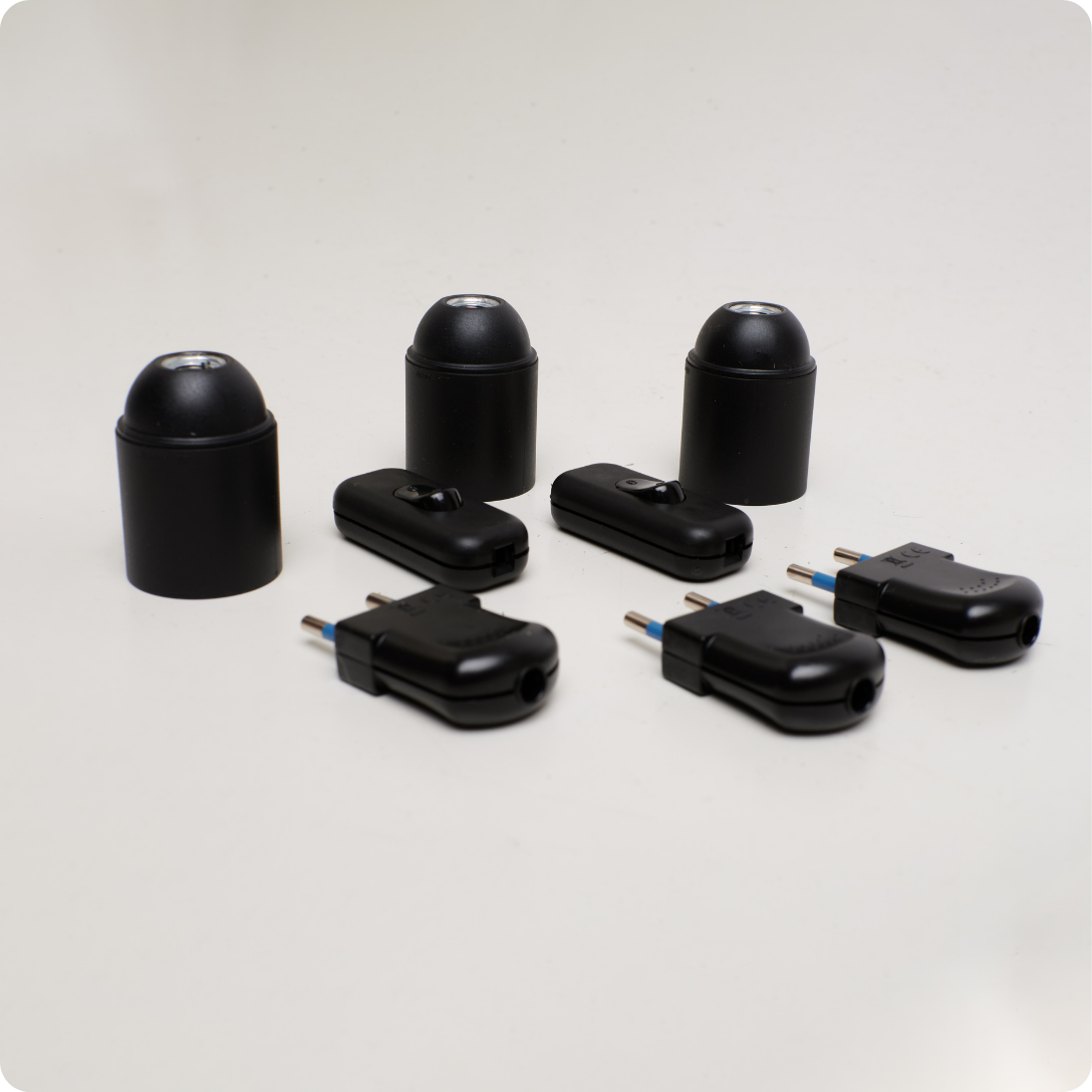 Pack: Soquete, Enchufe e Interruptor